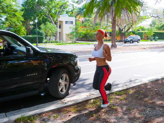 Phoenix Marie Jogging