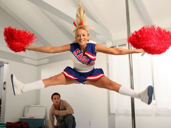 Briana Blair Cheer Jump