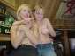 two drunk girls flashing their tits