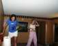 two drunk girls in their dorm room