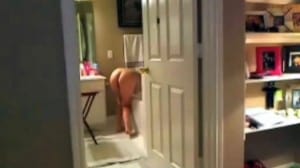 Got Gisele Butt Naked In The Bathroom